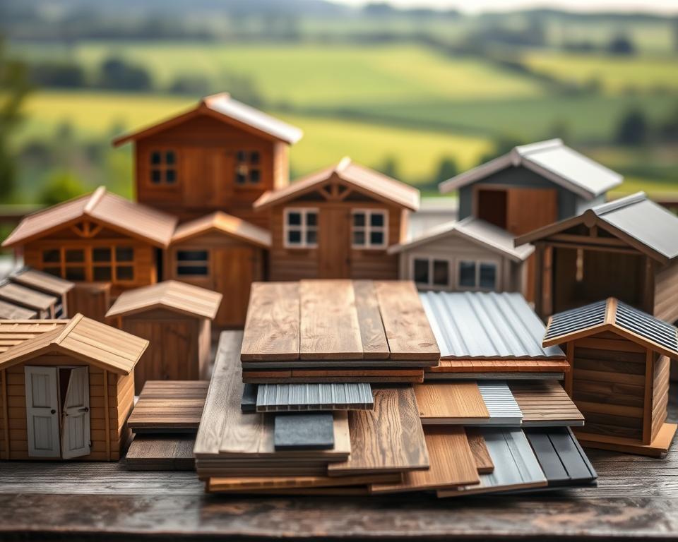 comparing shed designs and materials