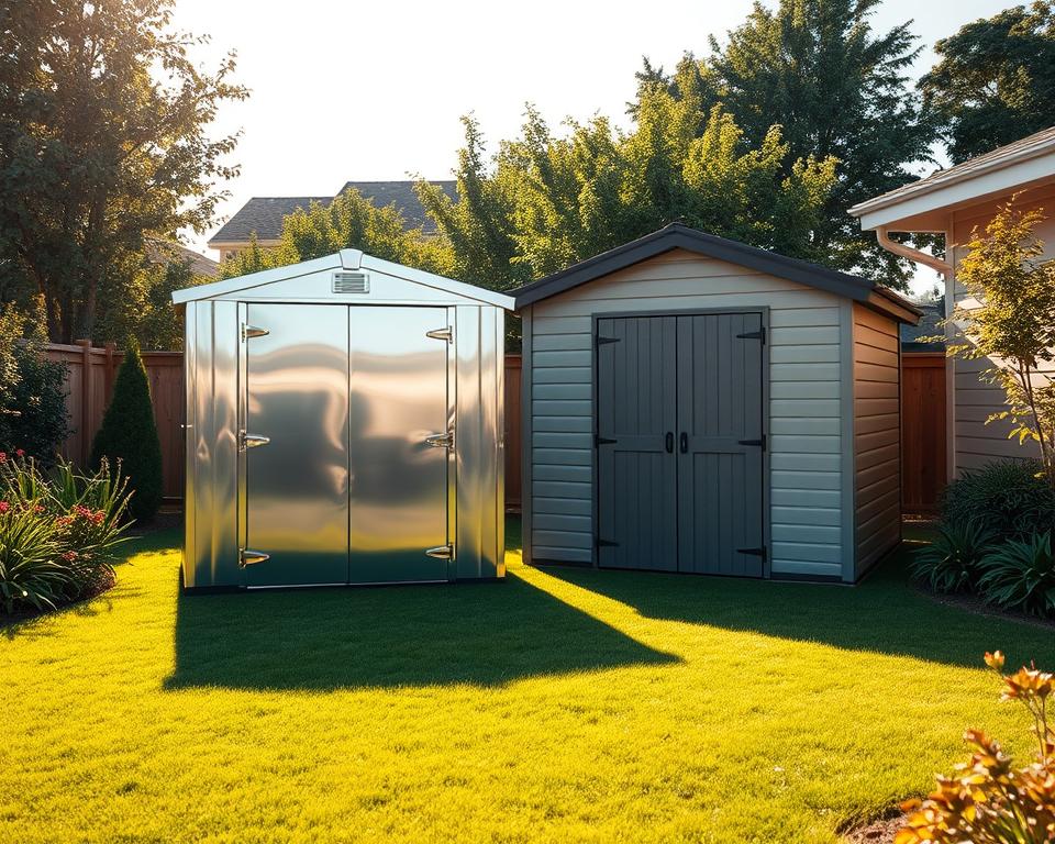 comparing vinyl and metal sheds
