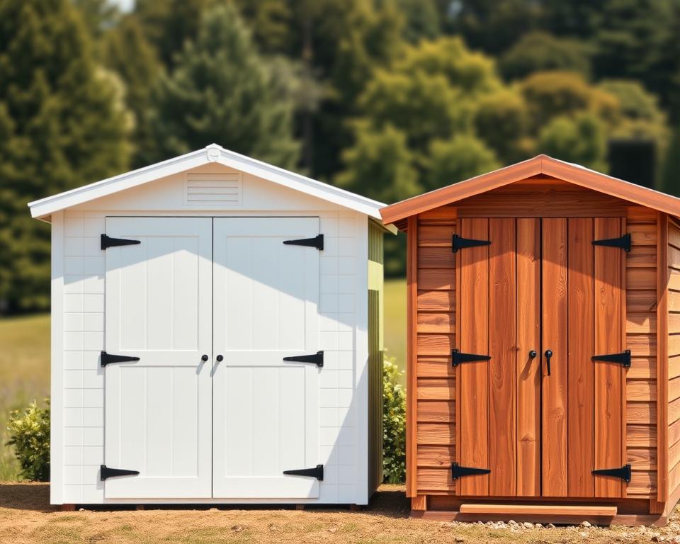 comparing vinyl and wooden sheds