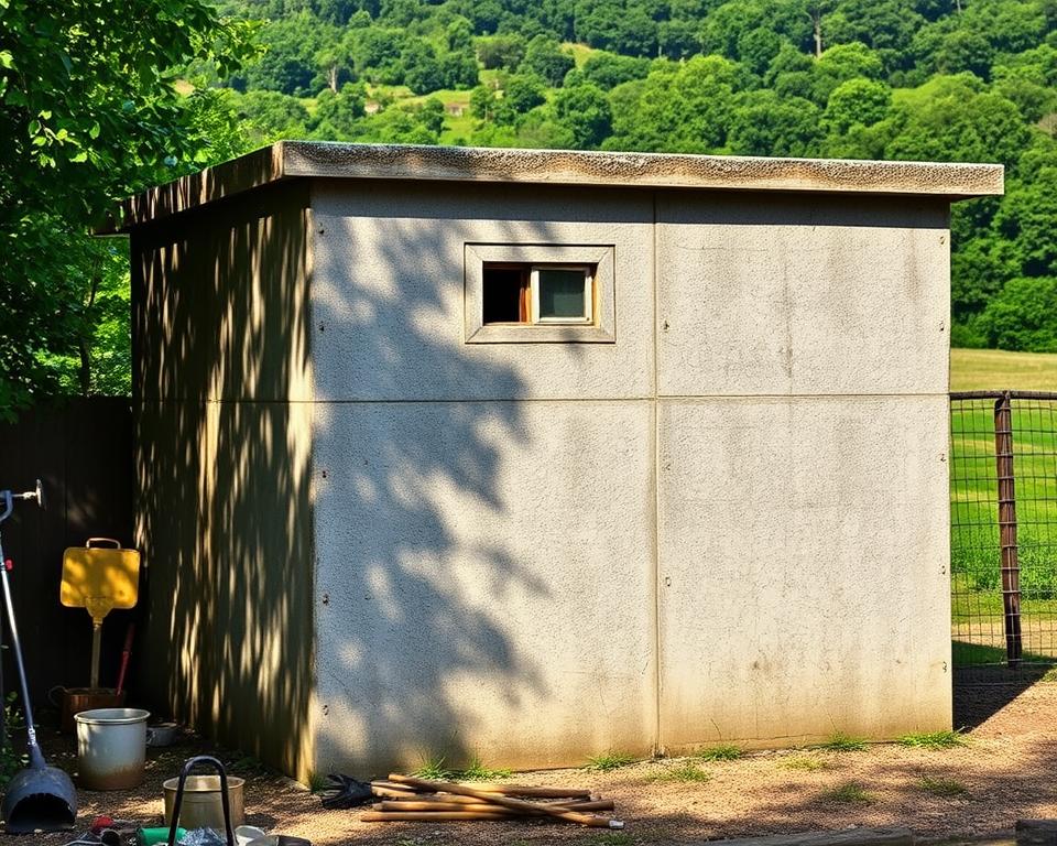 concrete shed durability