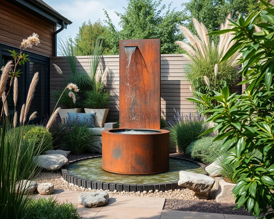 contemporary garden water features UK contemporary garden water features UK