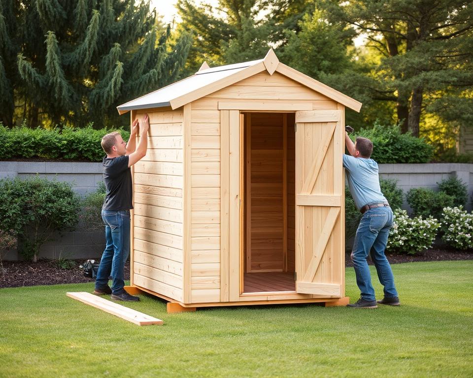 cost effective shed installation