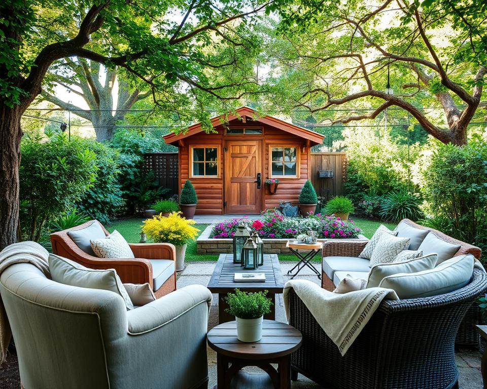 cosy seating entertaining area