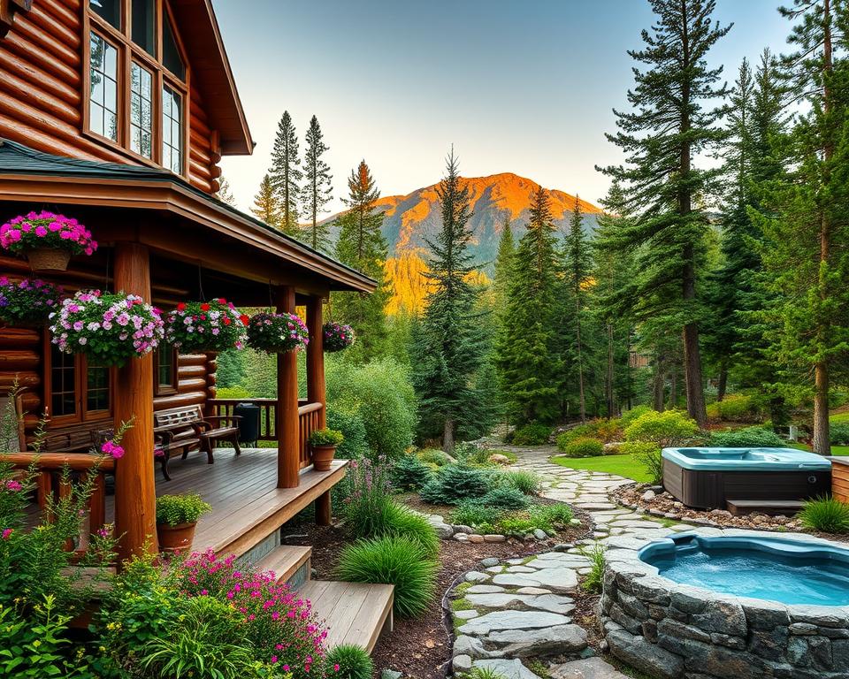 creative outdoor log cabin enhancements