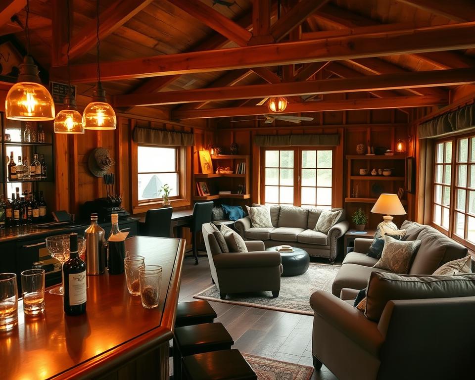 creative shed bar themes