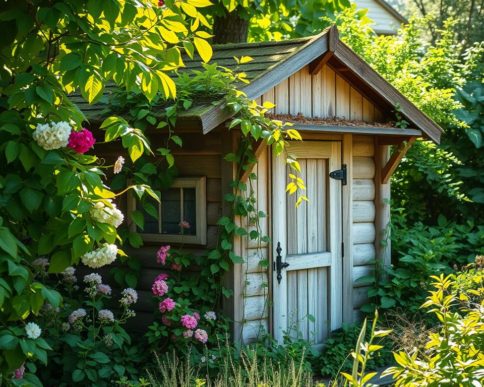 creative shed camouflage techniques