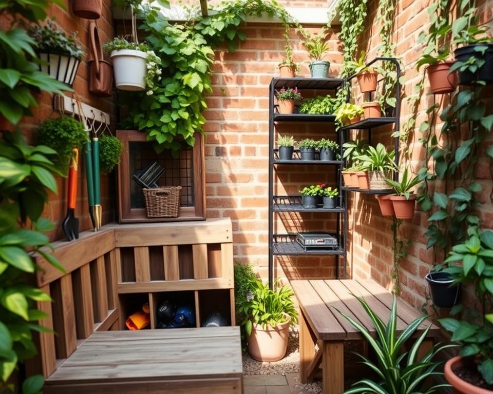creative small garden storage ideas