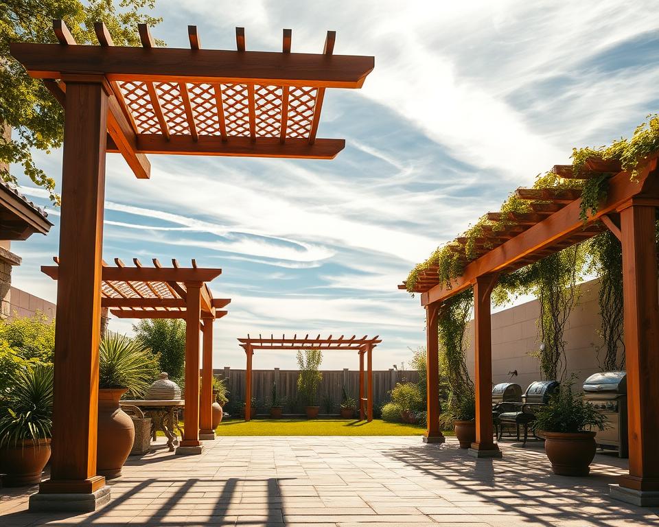 custom pergola height options