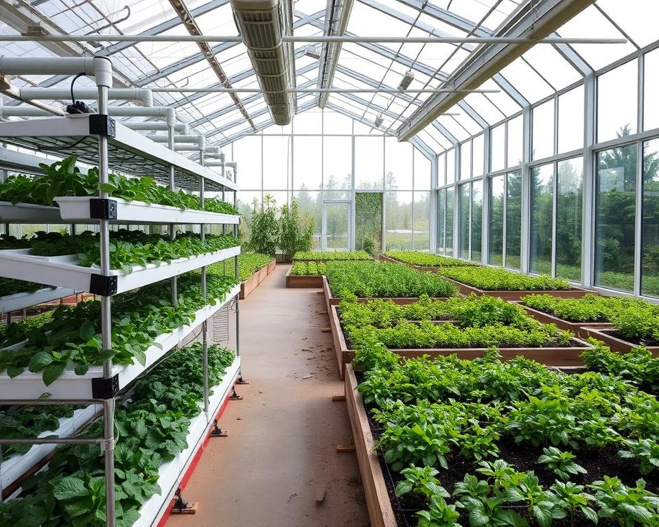 customised greenhouse setup