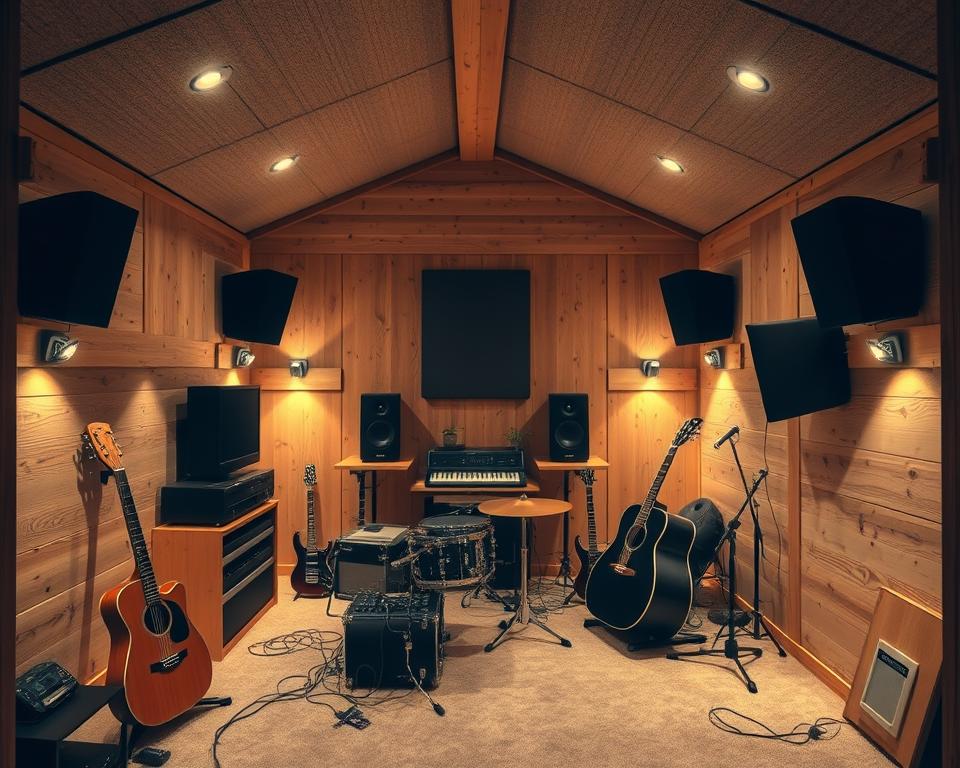 customising shed interior optimal acoustics