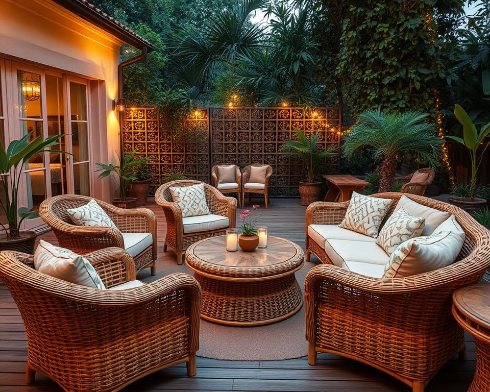 design ideas for rattan garden furniture