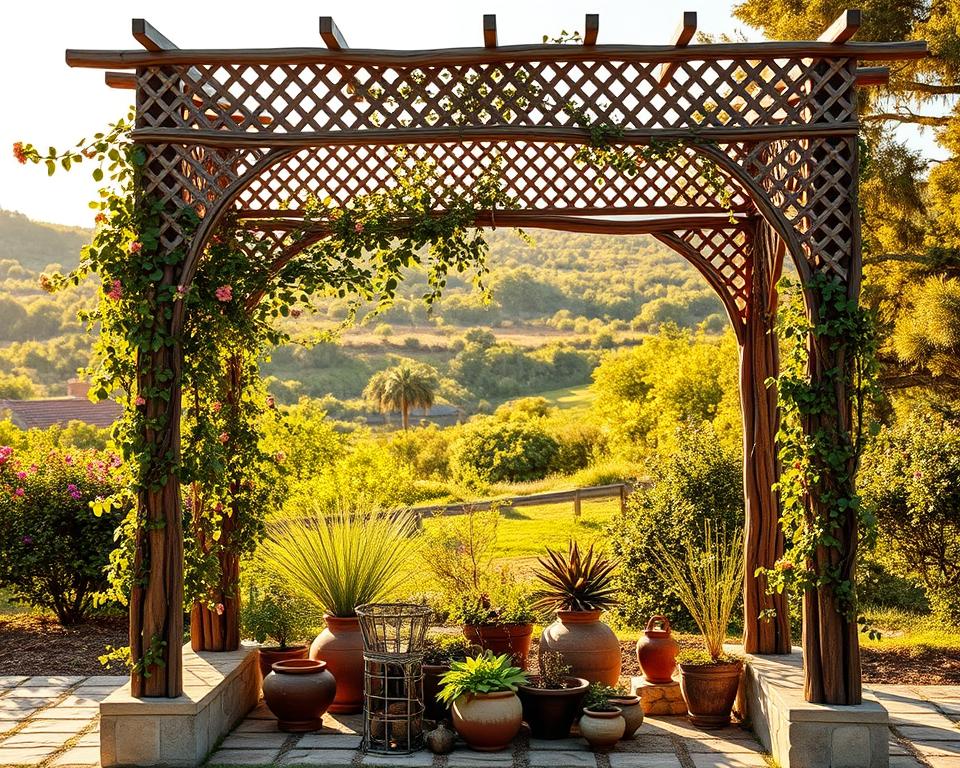 design principles and materials for a garden structure