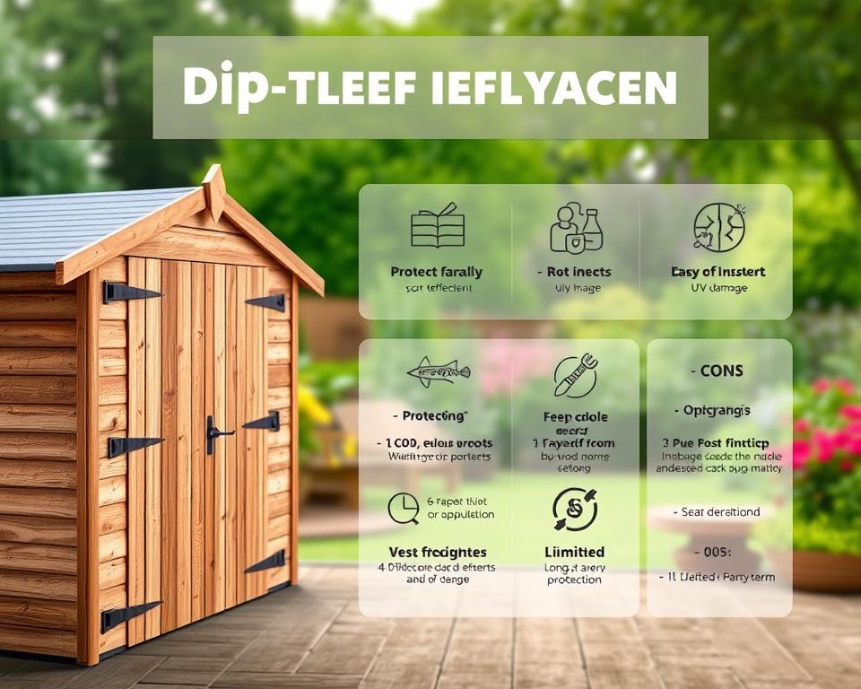 dip treated sheds advantages and disadvantages