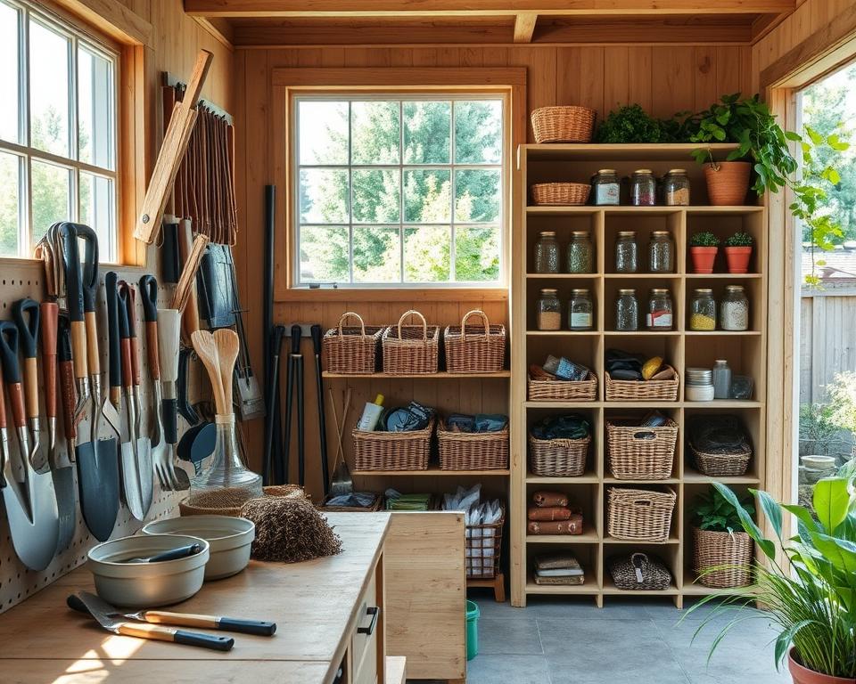 diy garden tool storage