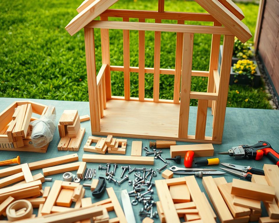 diy playhouse kit assembly