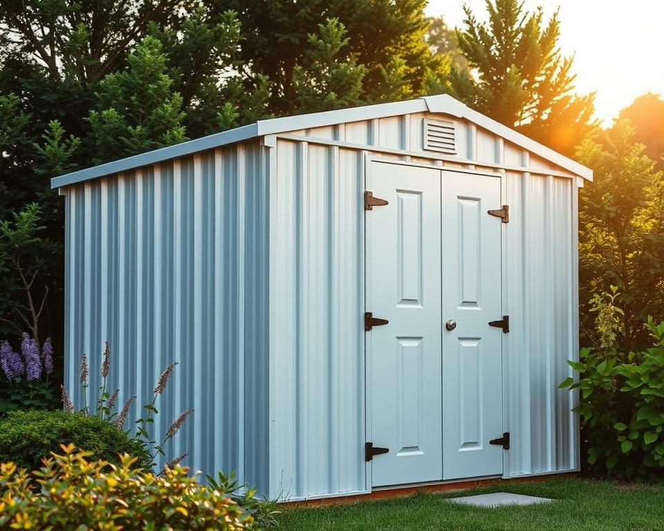 durable metal garden shed construction