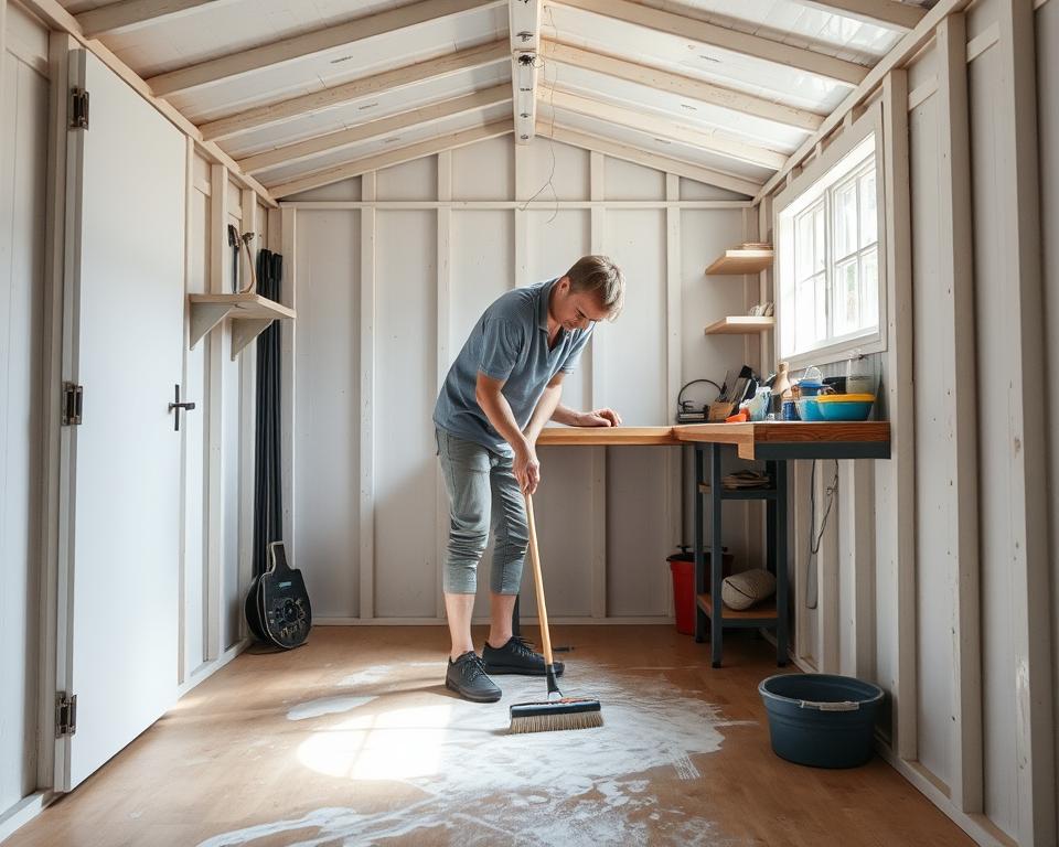 effective shed cleaning techniques