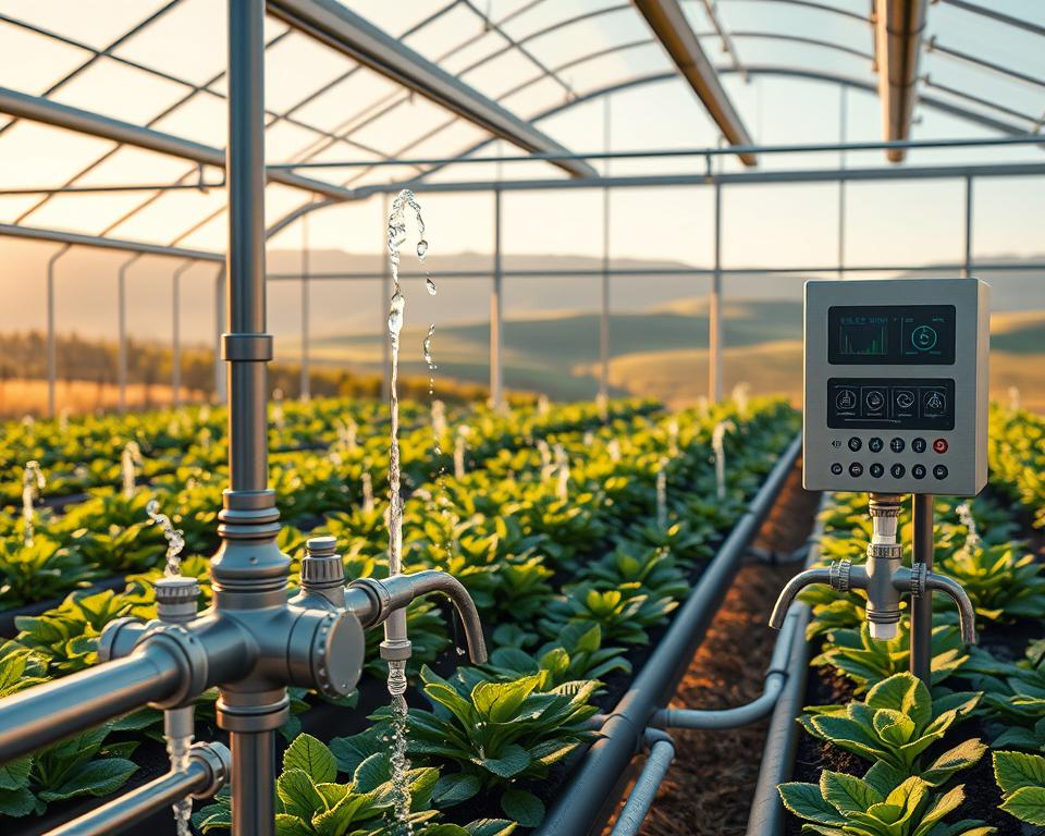 efficient greenhouse watering system