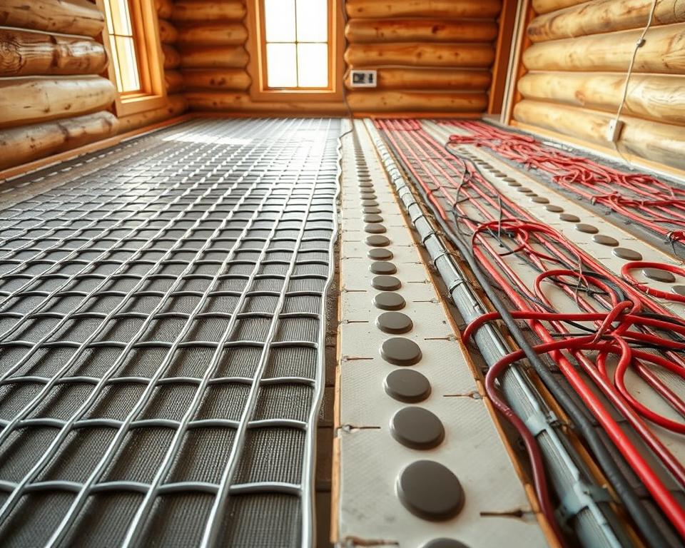 electric and water underfloor heating options