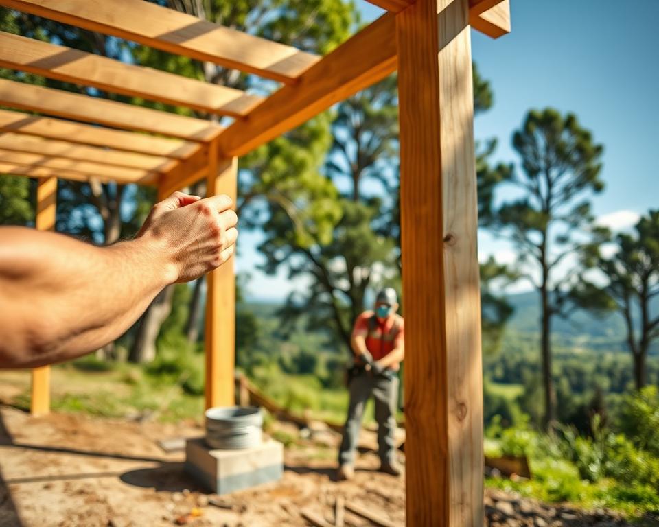 erecting pergola posts and concrete setting erecting pergola posts and concrete setting