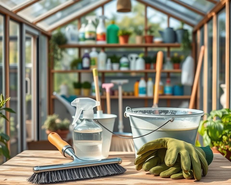 essential greenhouse cleaning tools and equipment