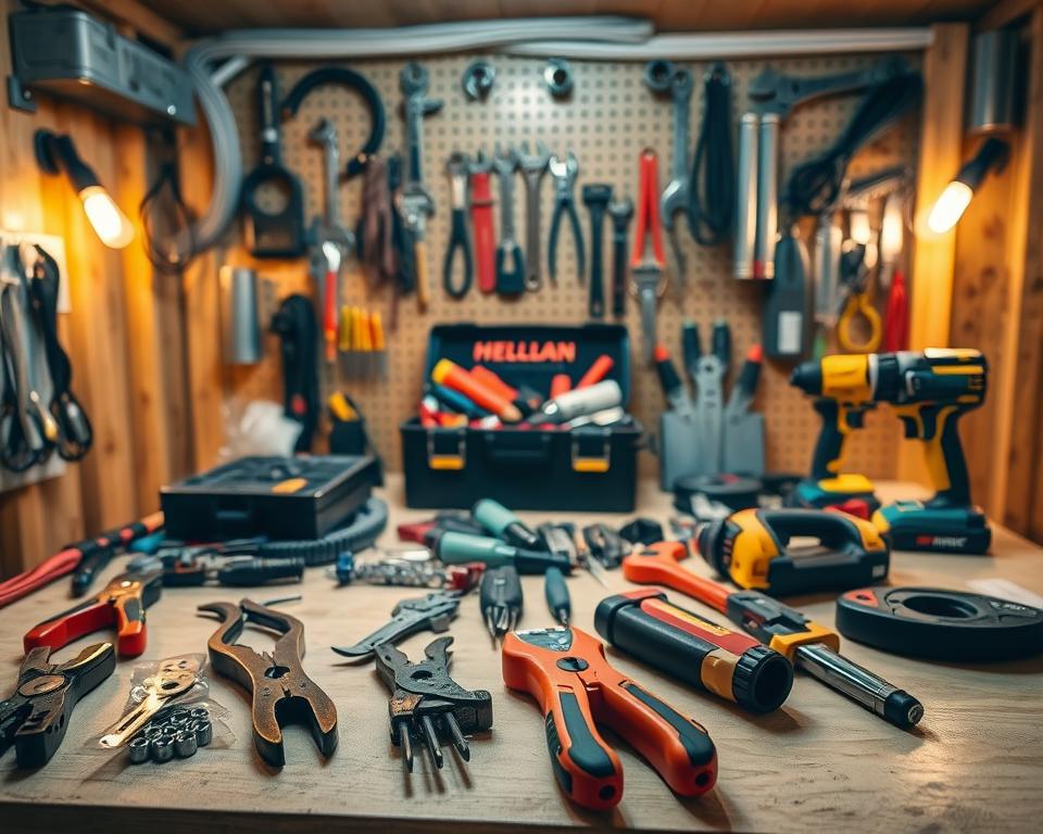 essential tools and materials for shed electrical installation