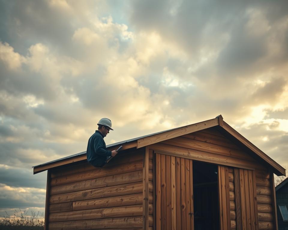 evaluating shed stability for wind protection