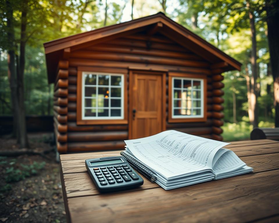 financing budget log cabin shed