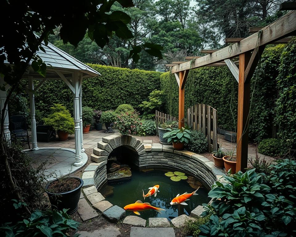 fixed garden installations limiting space