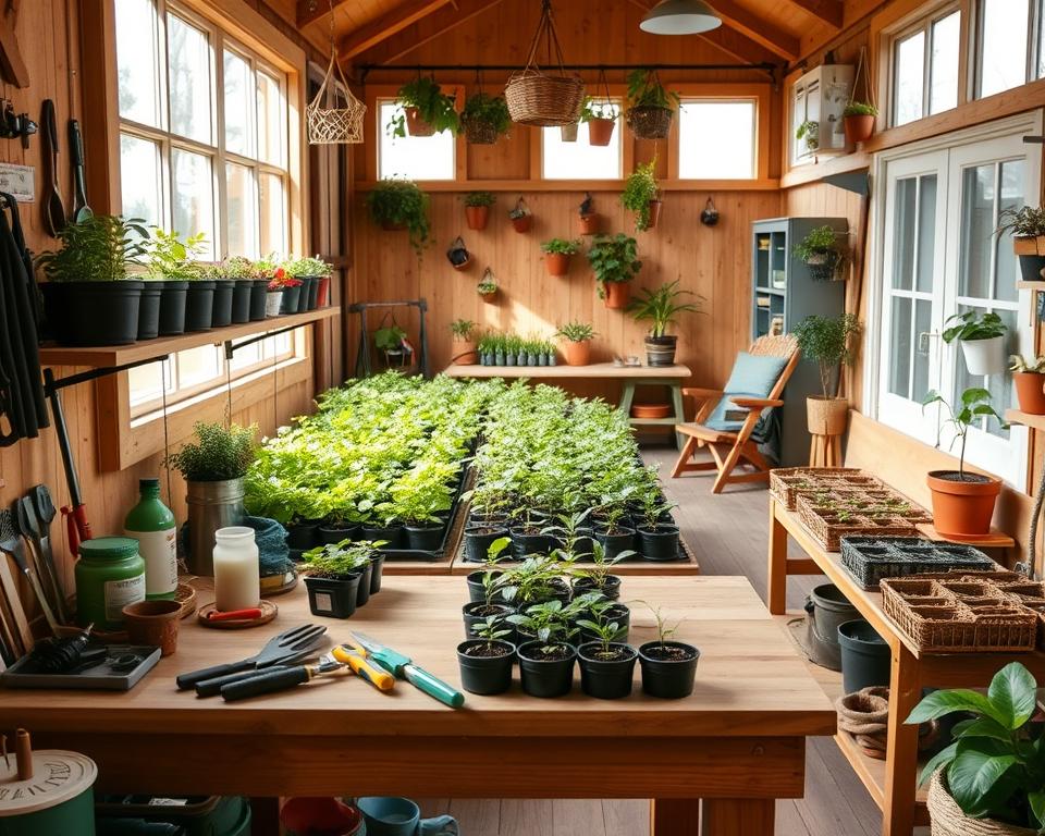 functional potting shed features