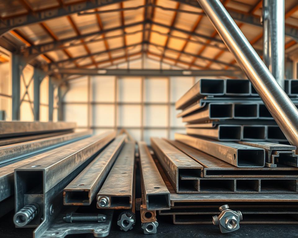 galvanised steel construction materials