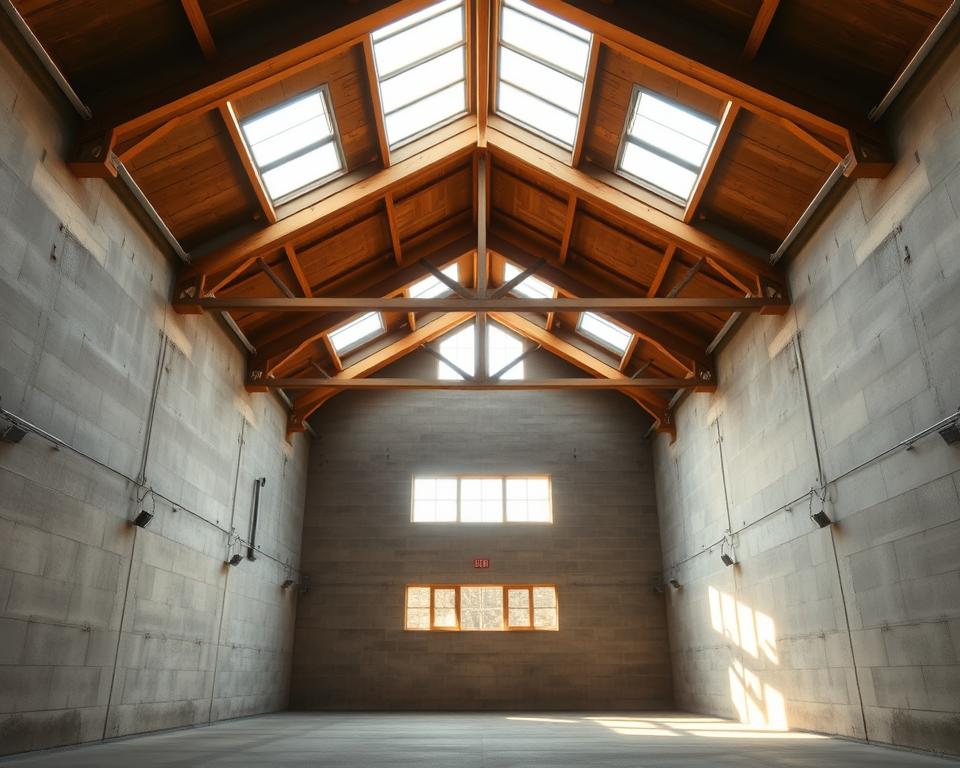 garage structural walls and roof