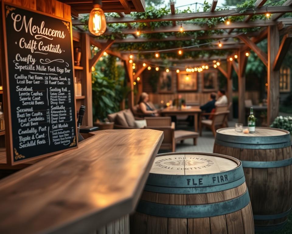 garden bar personalisation details