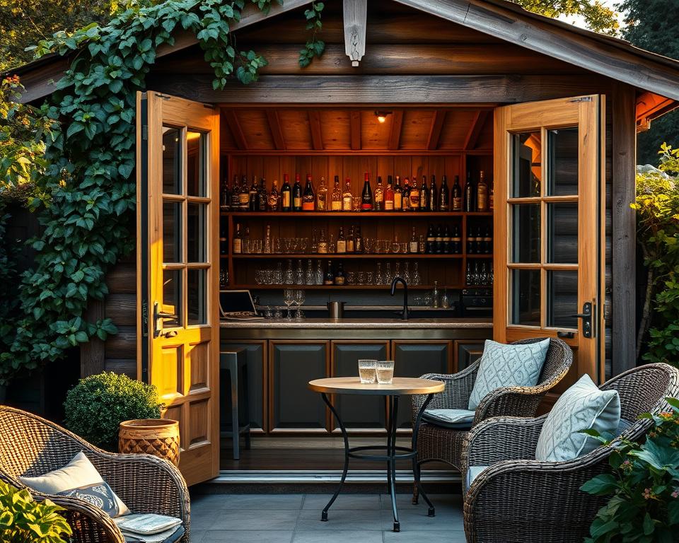 garden bar shed