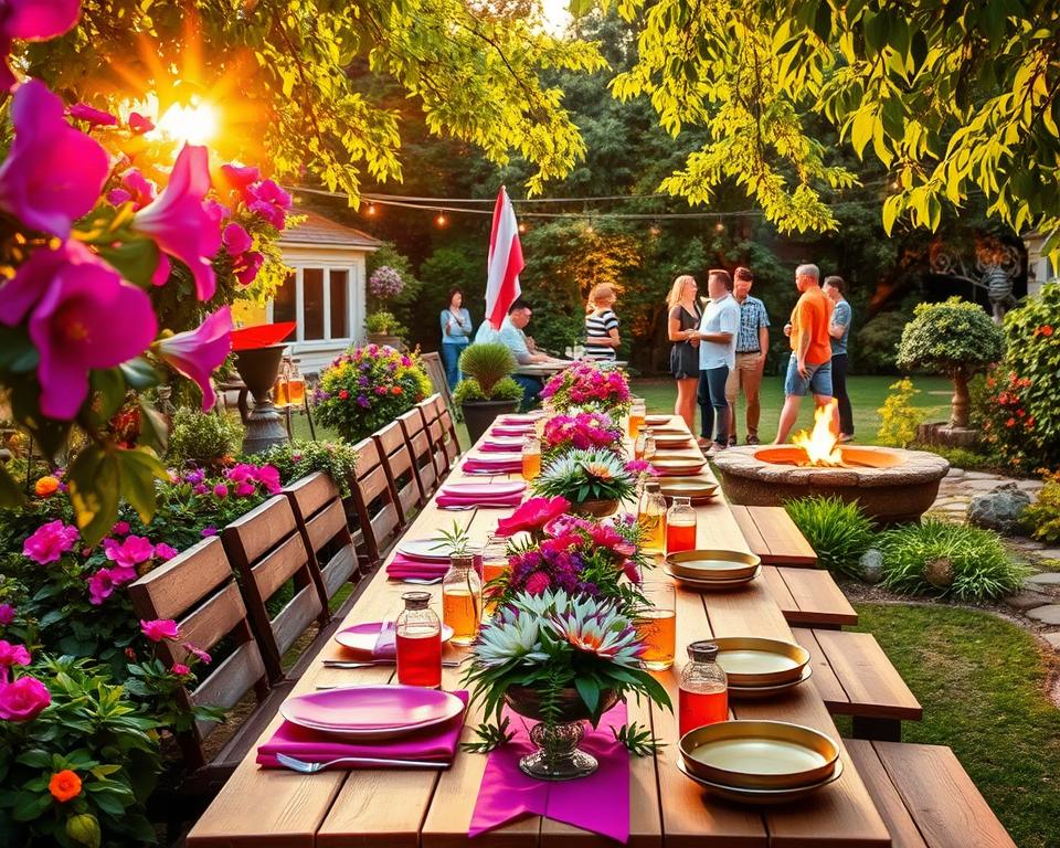 garden celebration ideas