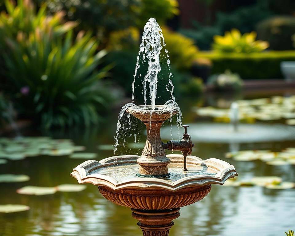 garden fountain components
