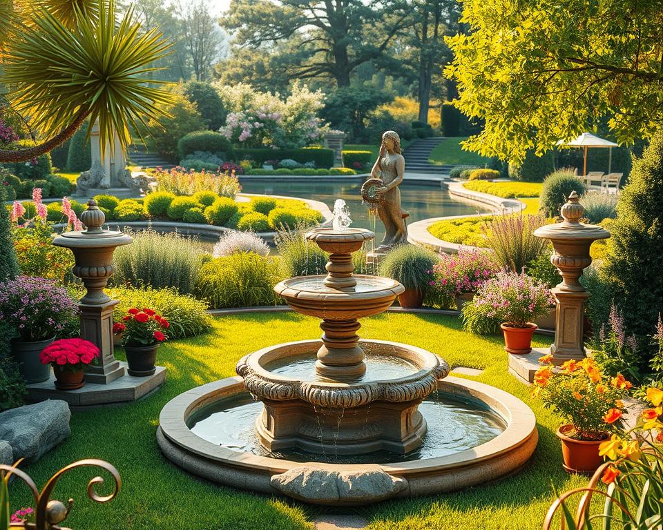 garden fountains