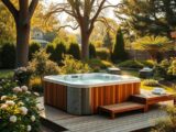 garden hot tub installation