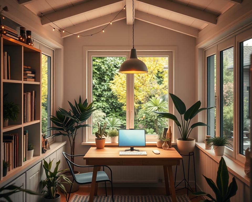 garden office lighting design