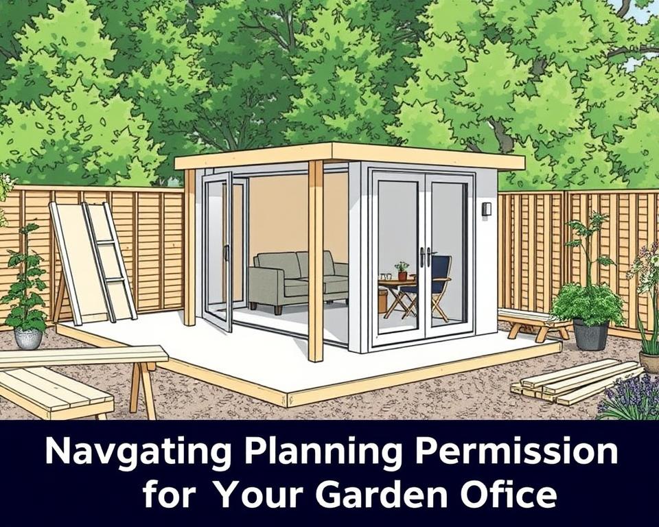 garden office planning permission UK