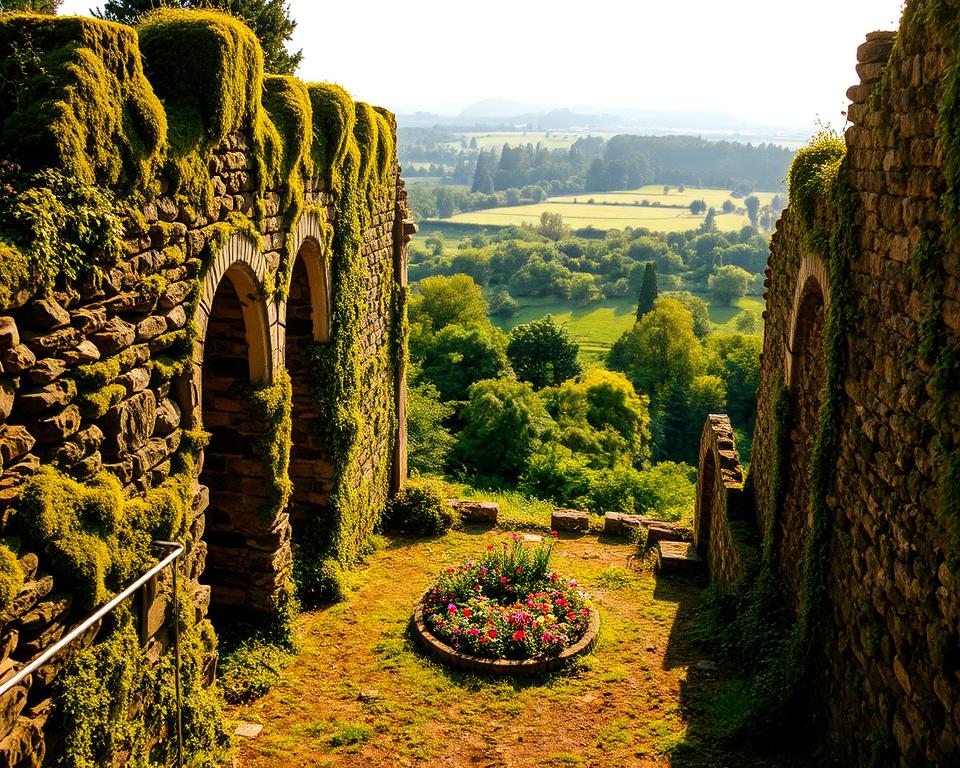 garden ruin wall design idea