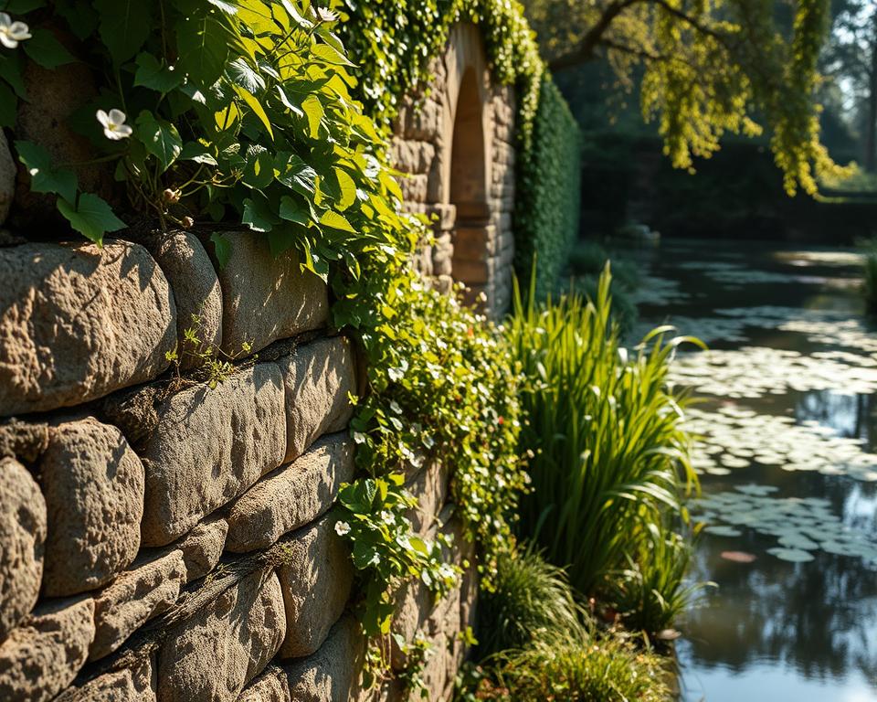 garden ruin wall maintenance