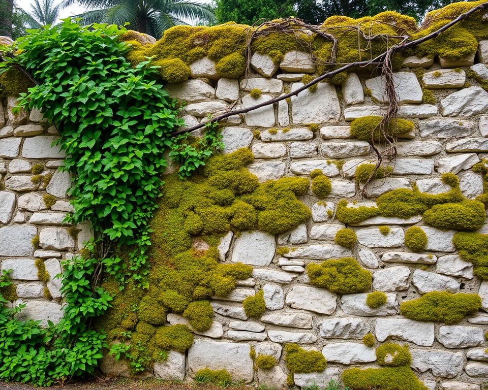 garden ruin wall materials