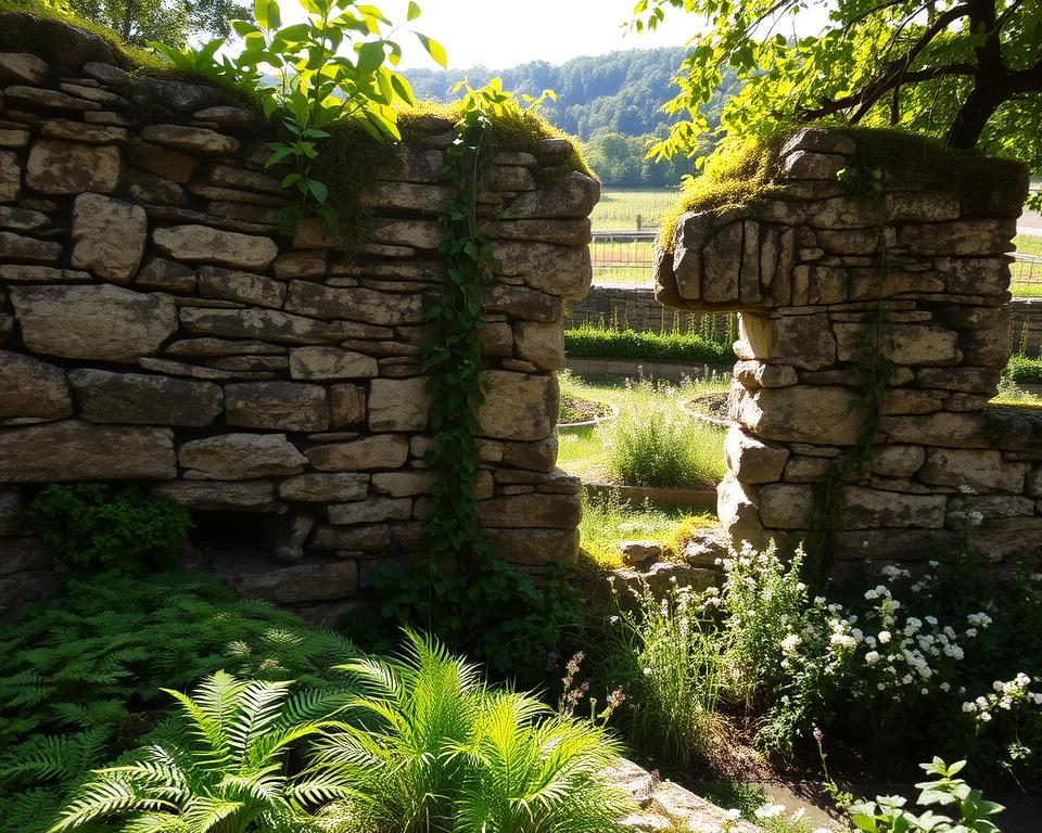garden ruin wall micro-climates
