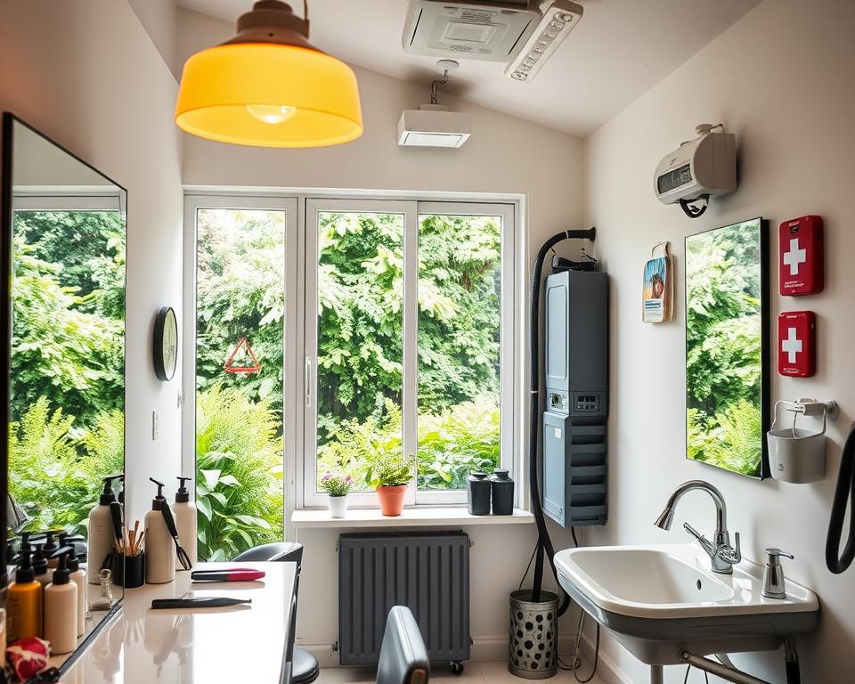 garden salon utilities and safety