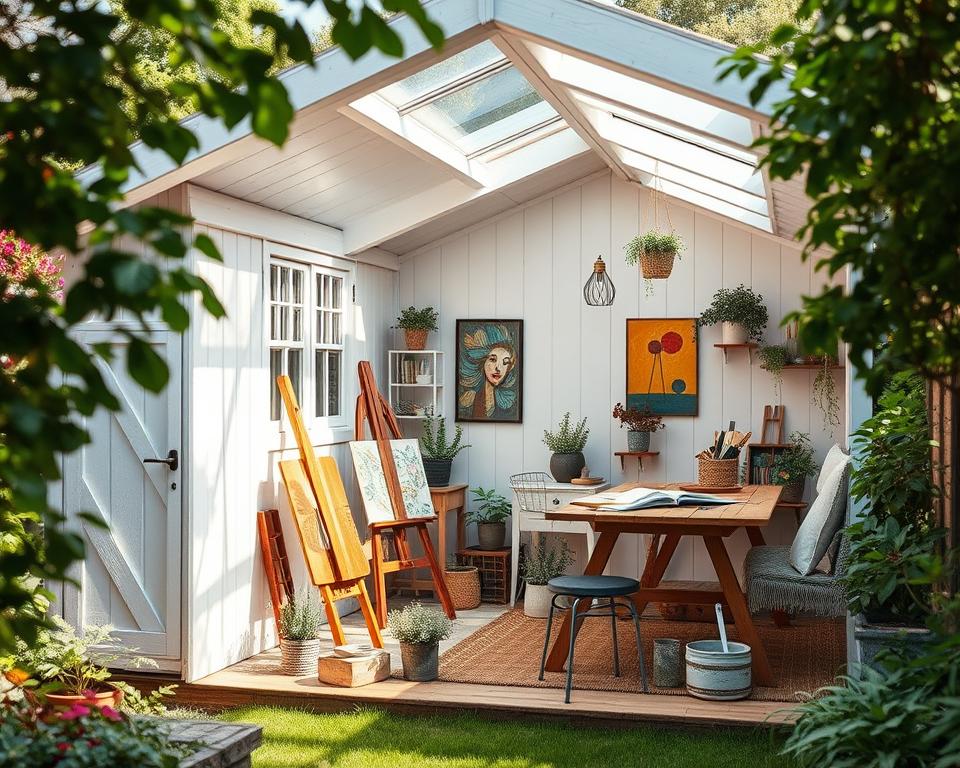 garden shed art studio design