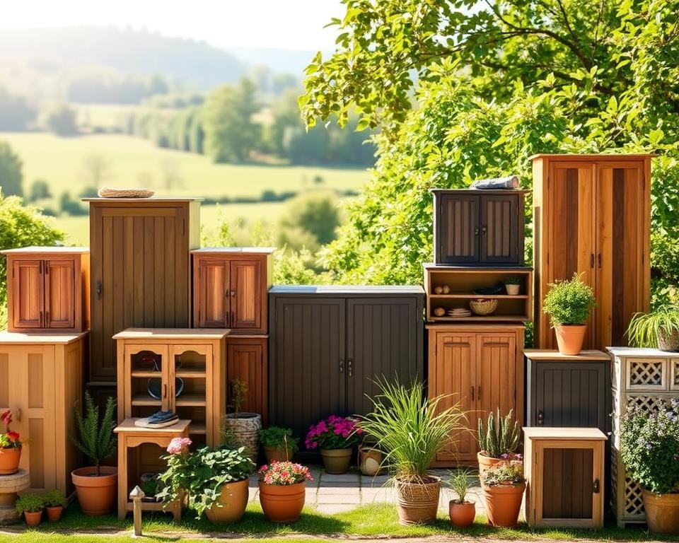 garden storage cabinet selection