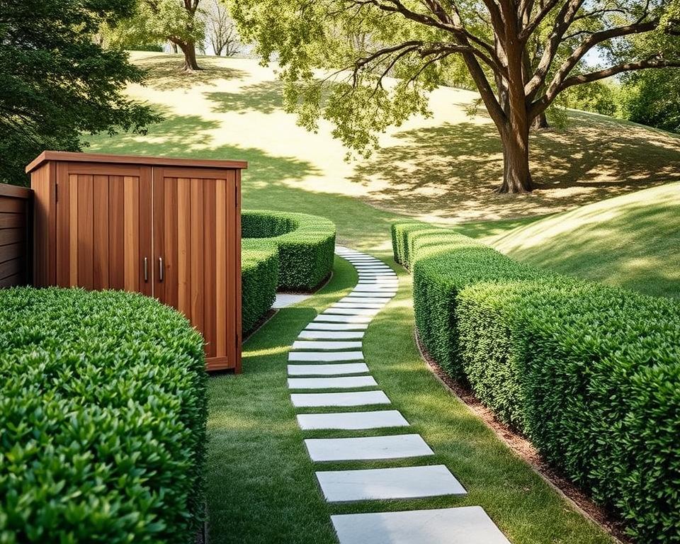 garden storage design coordination