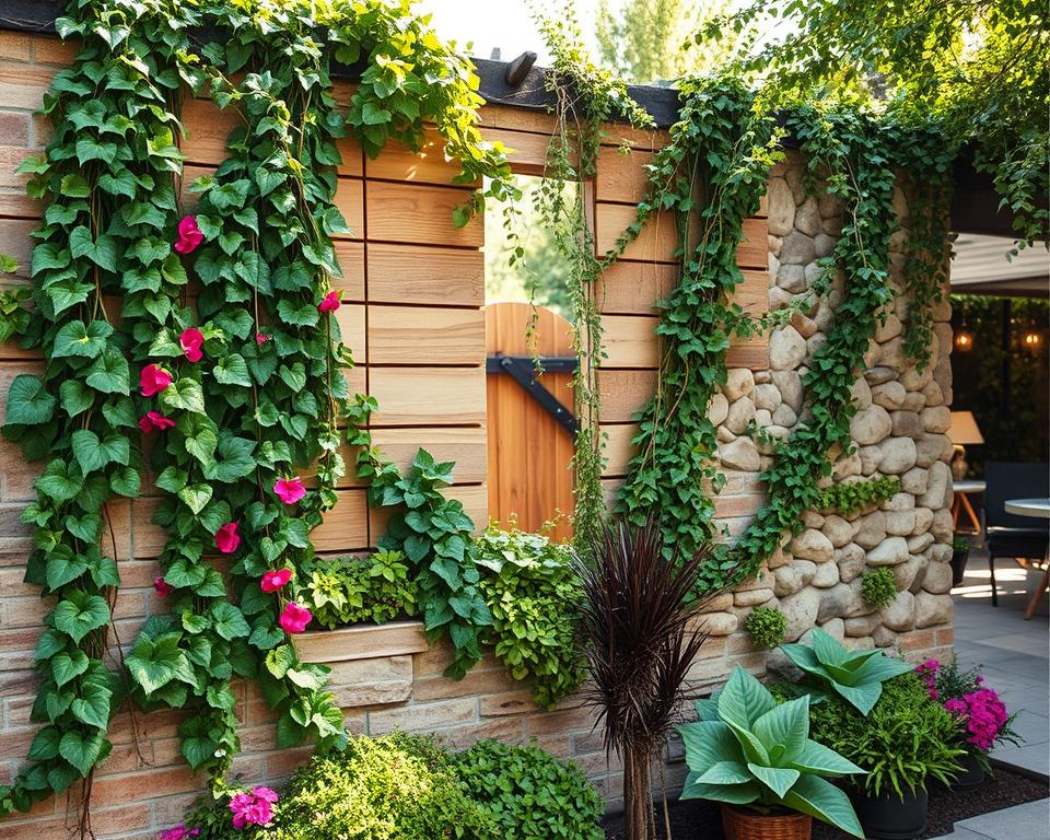 garden wall cladding ideas