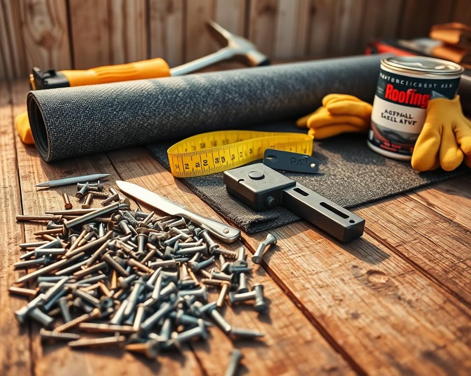 gathering shed roofing materials tools